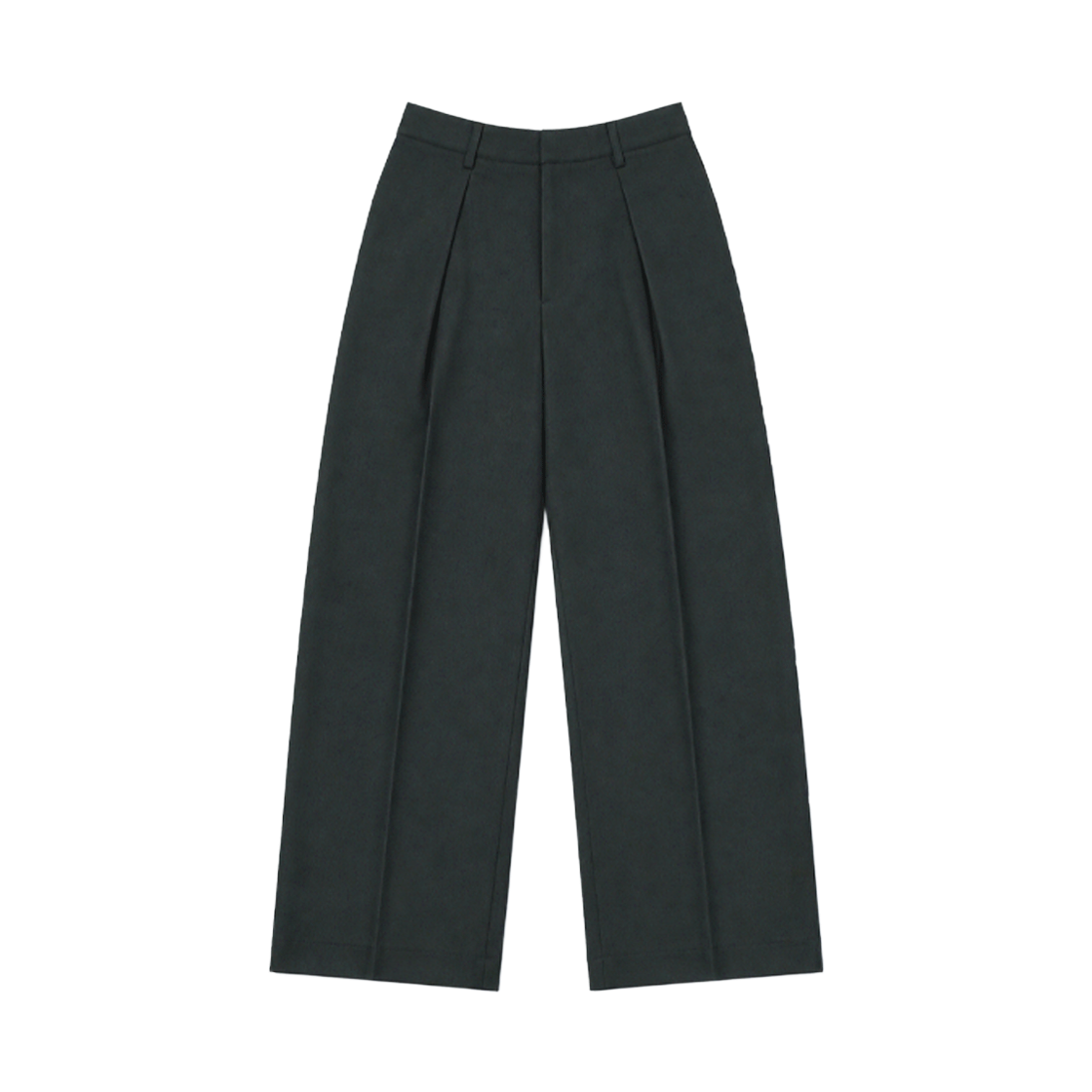 ARPT6301 Arrayed Curved Overlap Slacks Charcoal