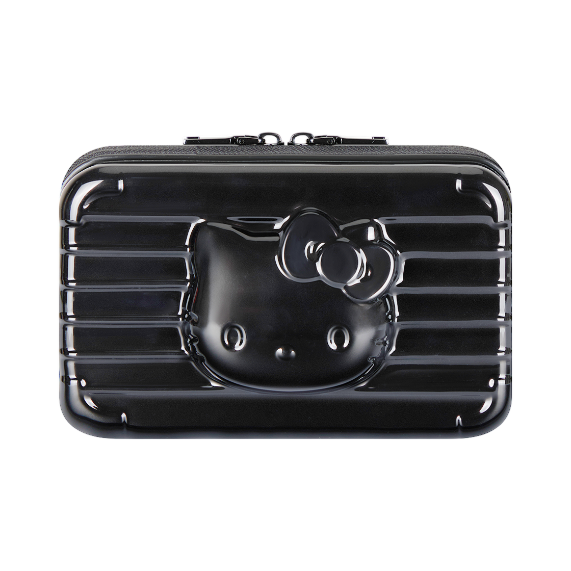 젠티 x 헬로 키티 하드 파우치 크롬 01 블랙(Gentii x Hello Kitty Hard Pouch Chrome 01 Black)