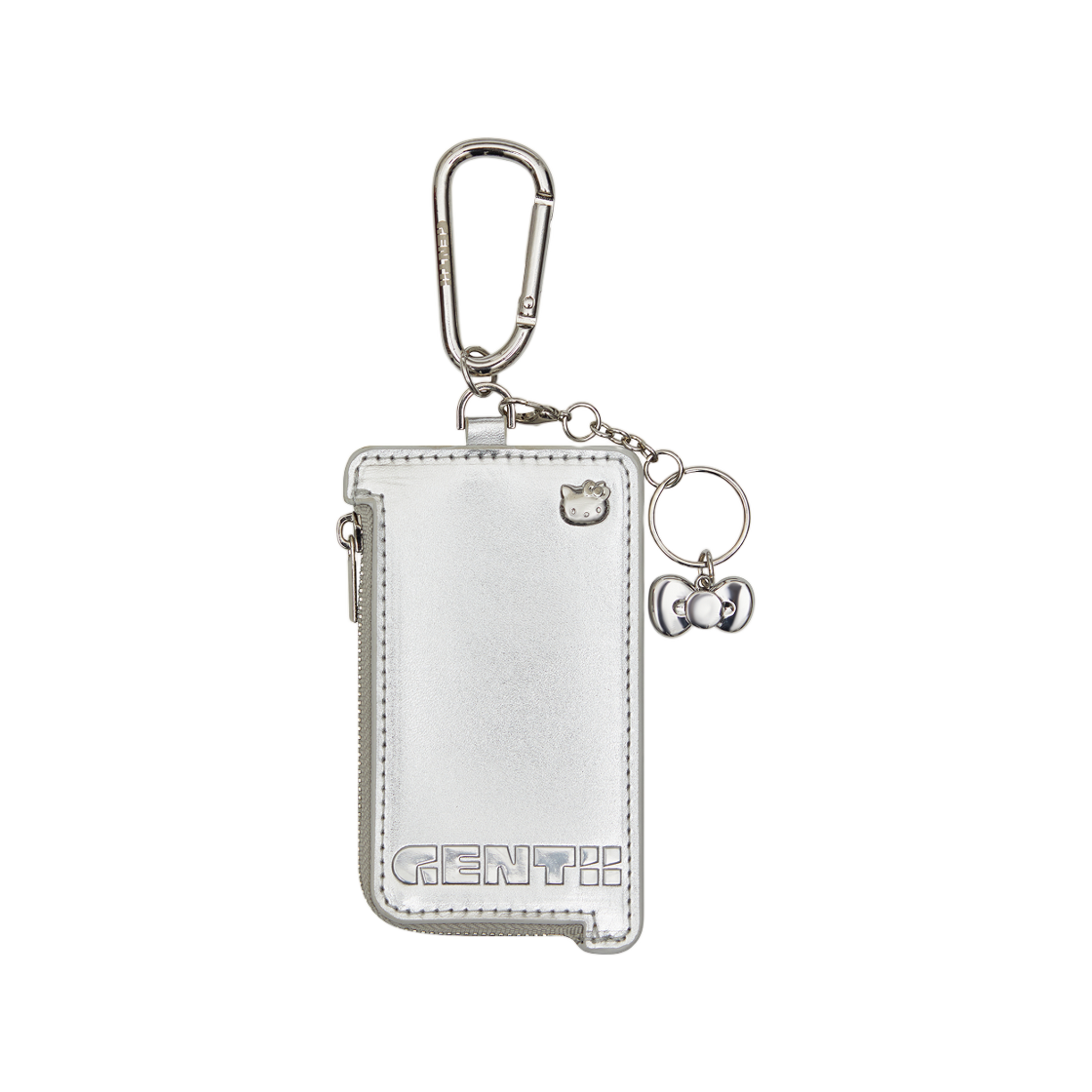 젠티 x 헬로 키티 카드 케이스 크롬 01 실버(Gentii x Hello Kitty Card Case Chrome 01 Silver) - 2