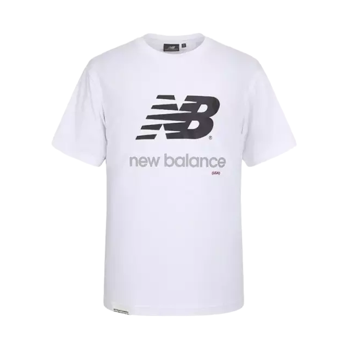 NBNED21033-10 New Balance Essential Big Logo T-Shirt White