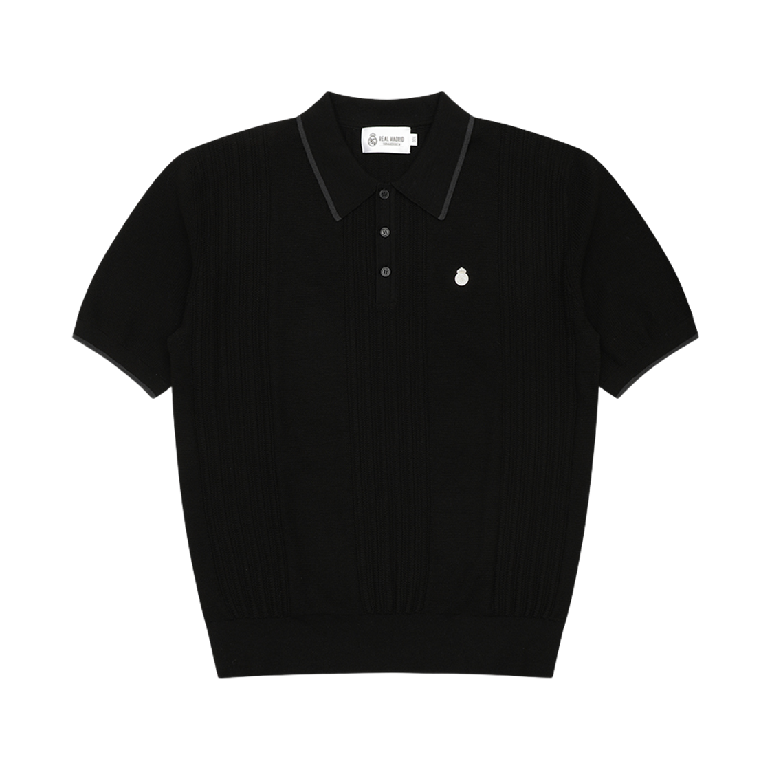 GRMFNT03 Real Madrid CF Knit Short Sleeve Black