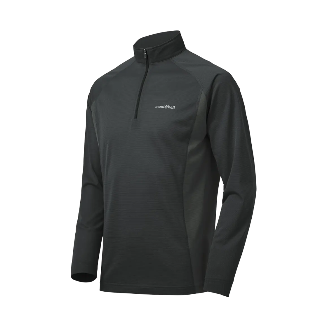 1114631 Montbell Cool Long Sleeve Zip Shirt Black