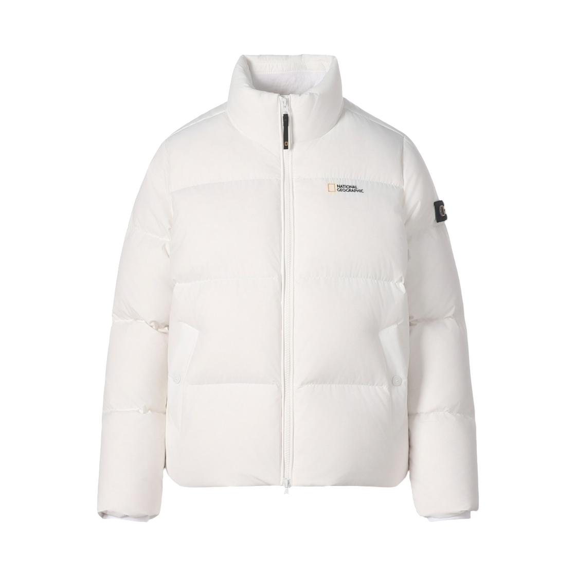 (W) 내셔널 지오그래픽 레이만 스탠드넥 덕다운 점퍼 오프 화이트((W) National Geographic Rayman Stand Neck Duck Down Jumper Off White) - 1