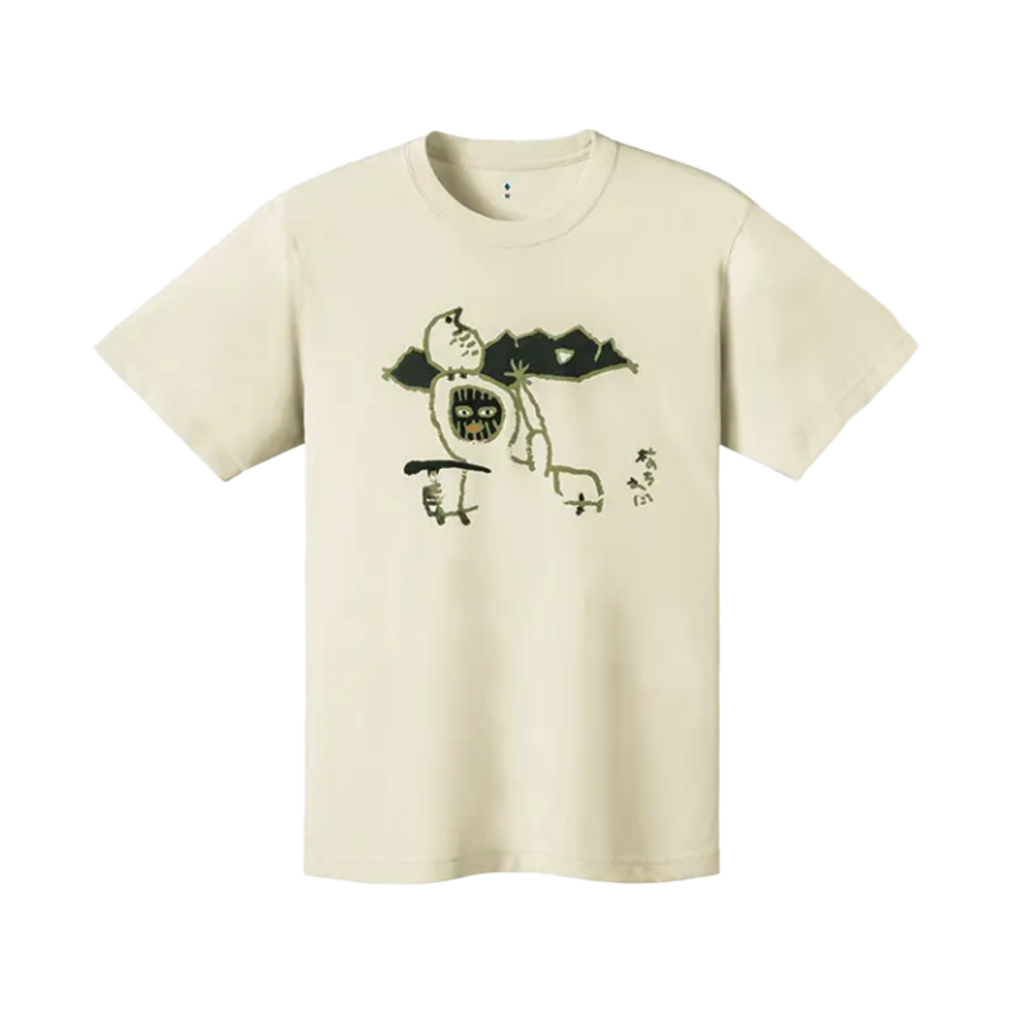 2304592 Montbell Wickron Tori To Yamaotoko #2 T-Shirt Bone White