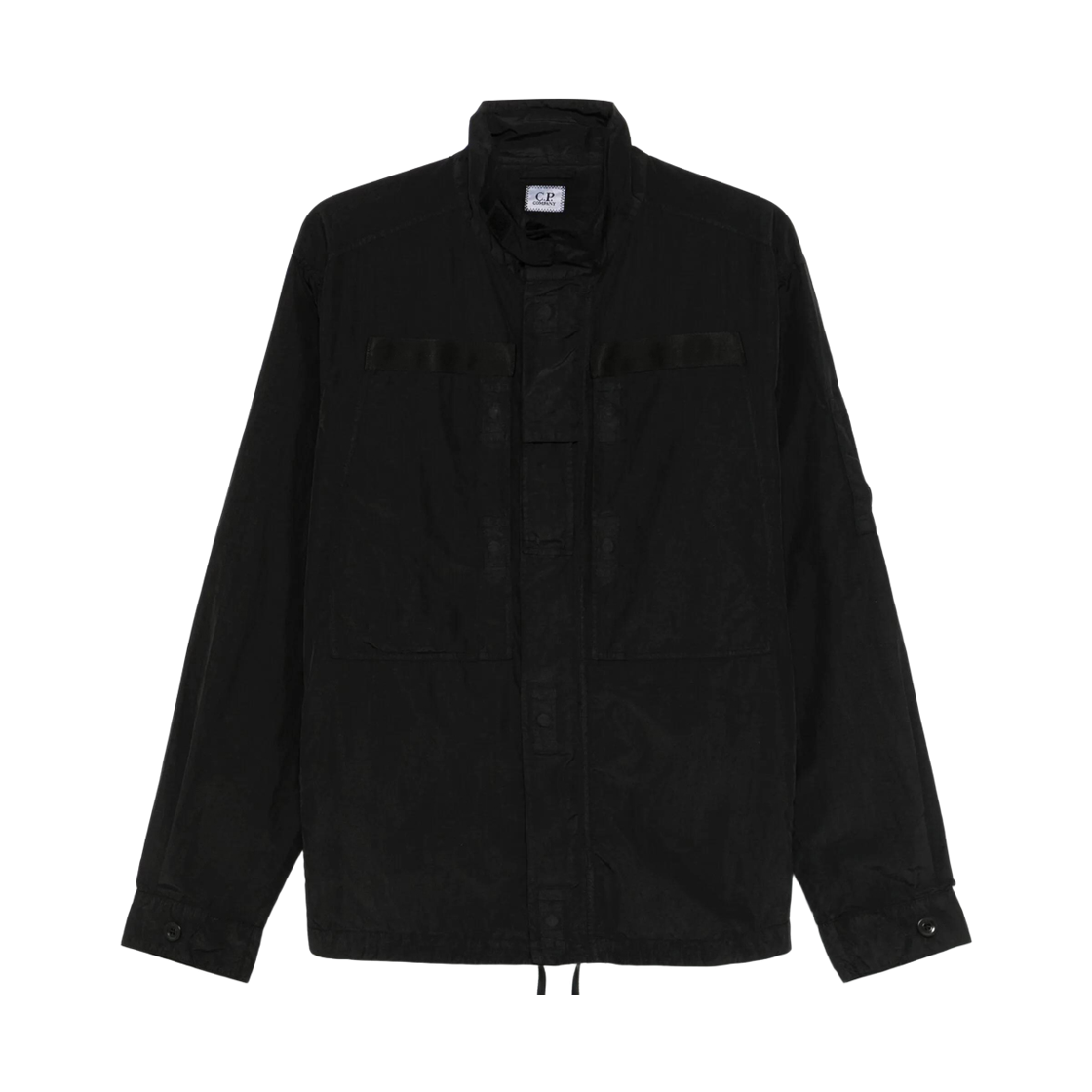 18CMOS081A 005991G 999 [25% 쿠폰] C.P. Company Flatt Nylon Lens Overshirt Black - 25SS