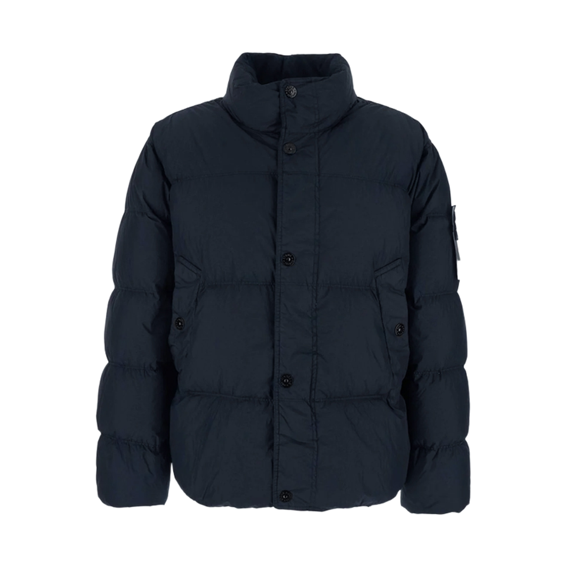 L2S15 4100109 S0A23 V0020 [25% 쿠폰] Stone Island Badge Garment Dyed Crinkle Reps Padded Jacket Navy - 26FW