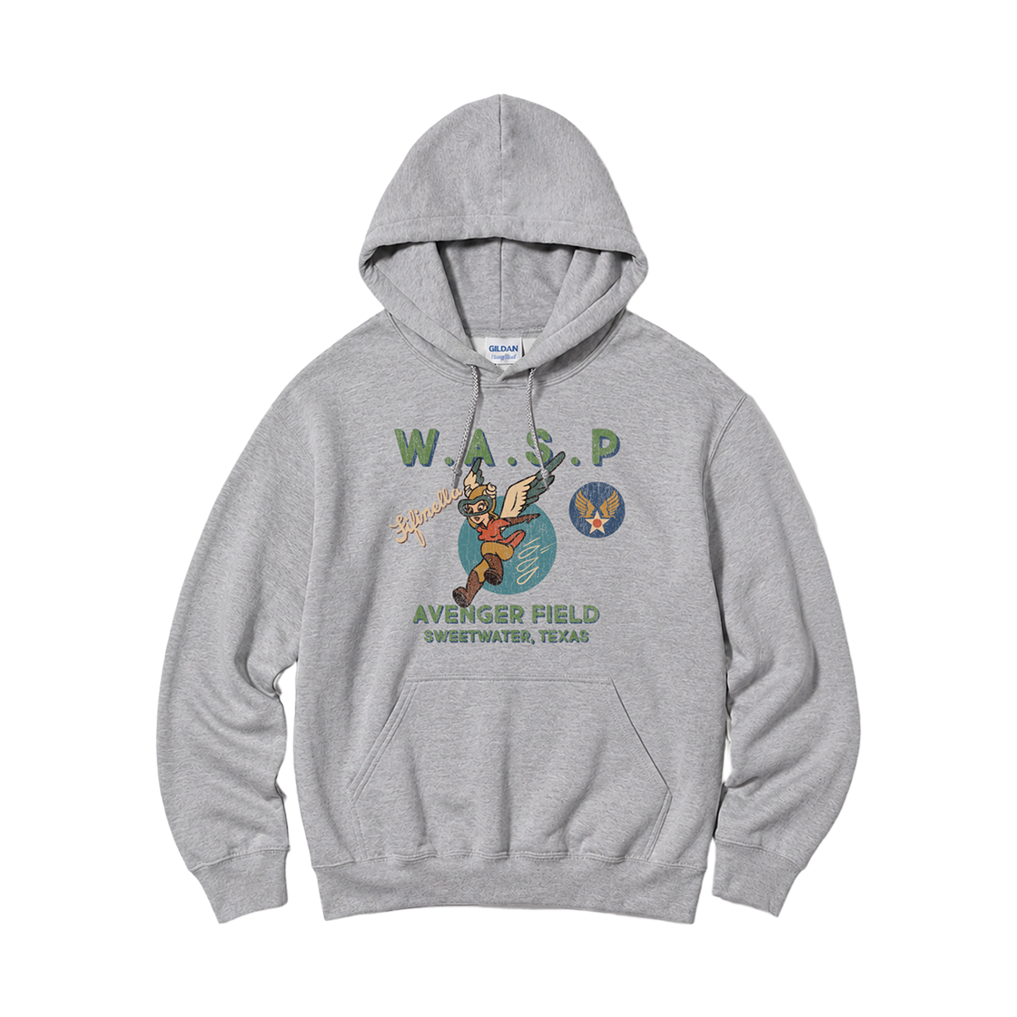 88500_copy Gildan x Vintage Collection W.A.S.P Hooded Sweatshirt Gray