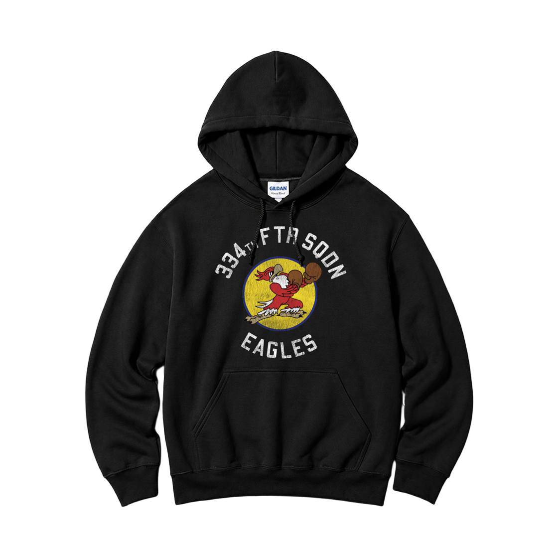 88500_copy Gildan x Vintage Collection EAGLES Hooded Sweatshirt Black