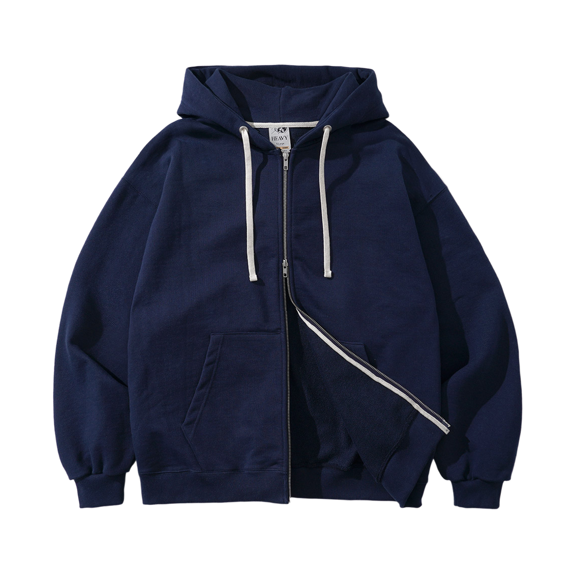 SJHD1392_navy_29 FP142 Heavy weight crumble hood zipup navy SJHD1392