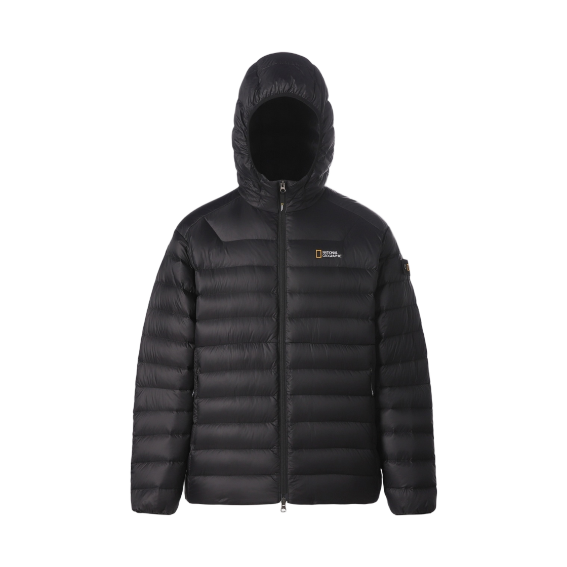 N264UDW910 National Geographic Lightpack Hooded Lightweight Duck Down Jumper Black