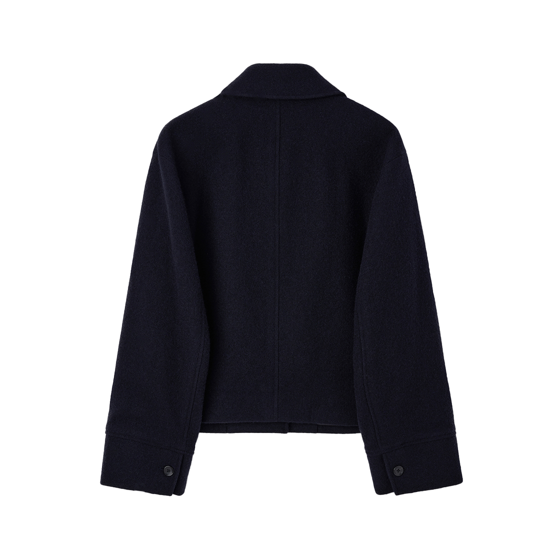 시메트릭 퍼센트 미니멀 크롭 코트 네이비(symmetric percent Minimal Crop Coat / Navy) - 2