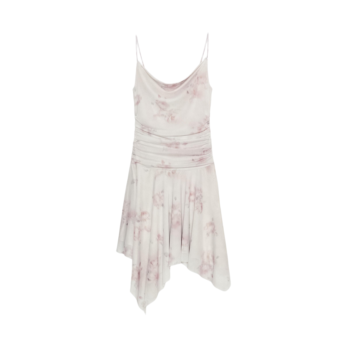 5039/651/111 (W) Zara Flower Tulle Unbalance One Piece Grey