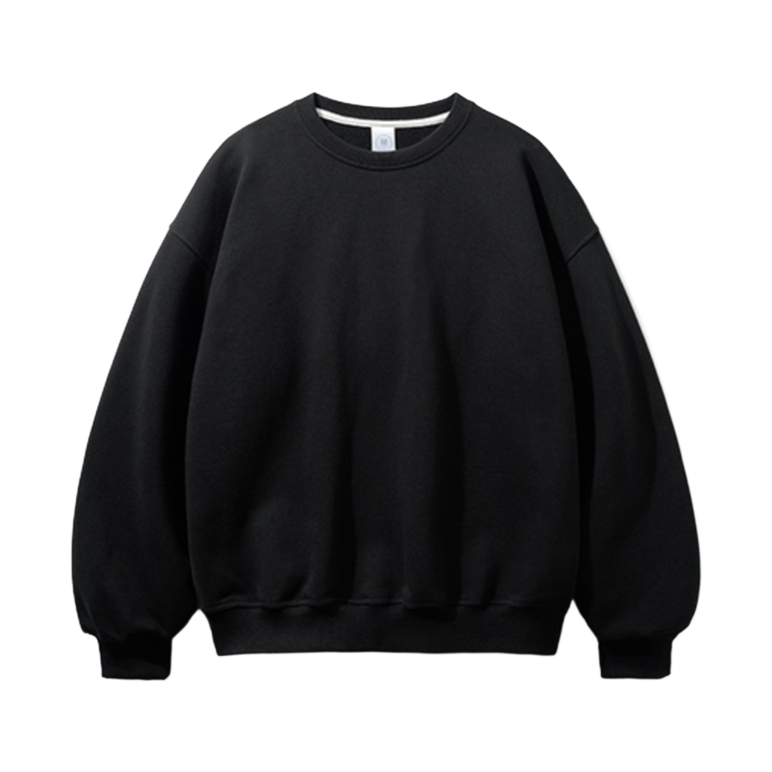 OYMT2595_black_291 JEMUT Ample Balloon Fit Terry Sweatshirts Black OYMT2595