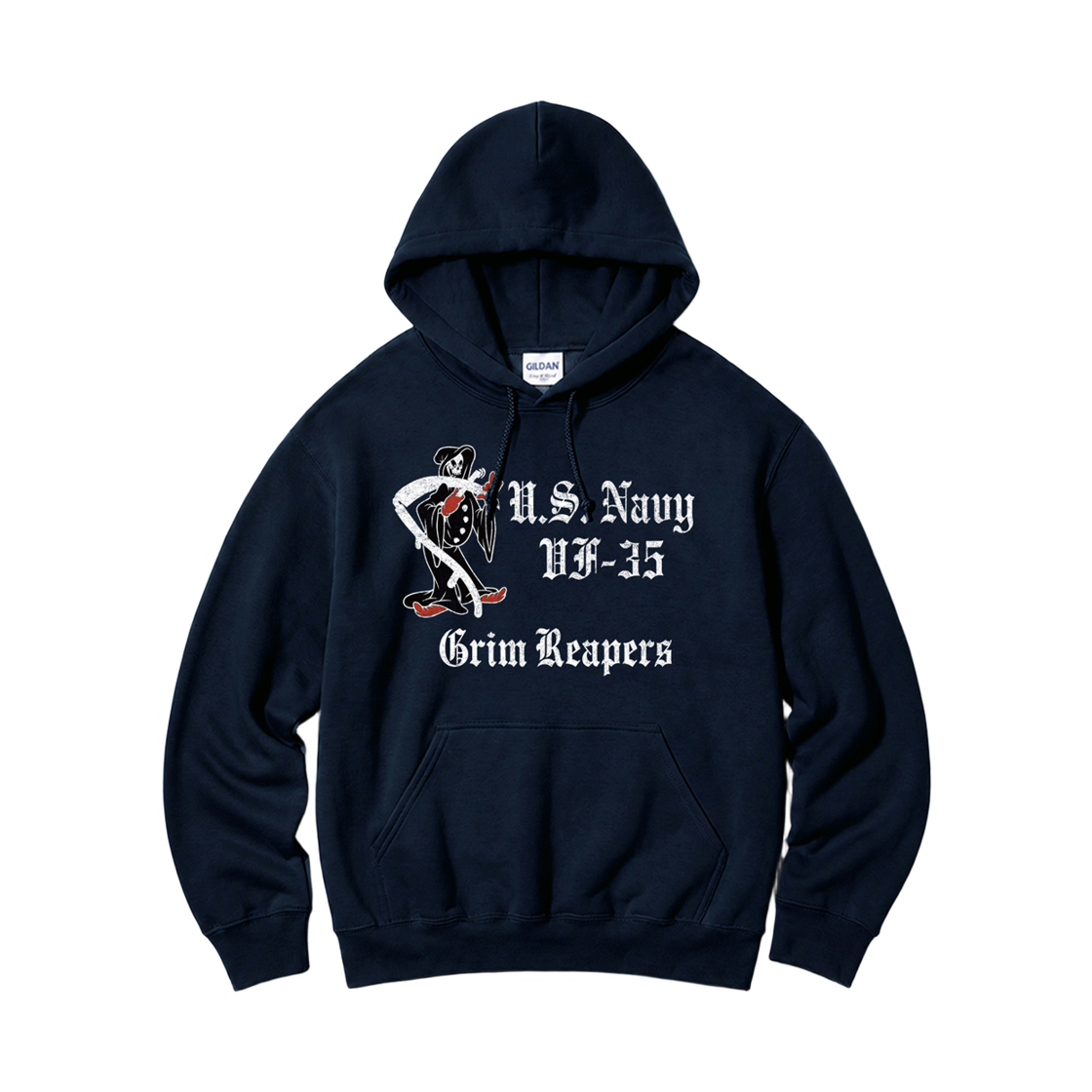 88500_copy Gildan x Vintage Collection US_NAVY SB Hooded Sweatshirt Navy