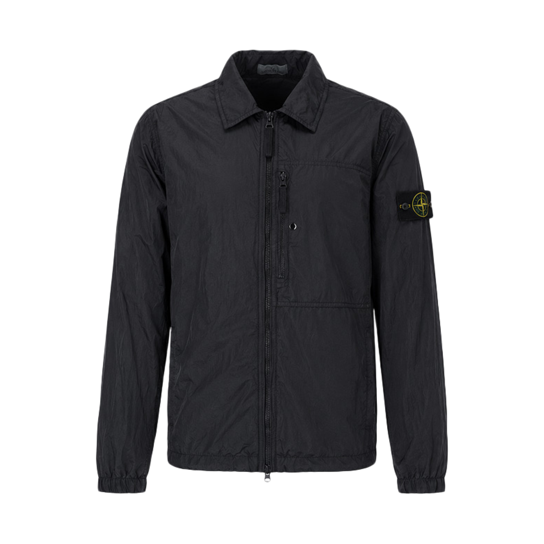L2S15 1200041 S0019 V0029 [25% 쿠폰] Stone Island 1200041 Nylon Metal In Econyl Regular Fit Zip-Up Overshirt with Chest Pocket Black - 26FW