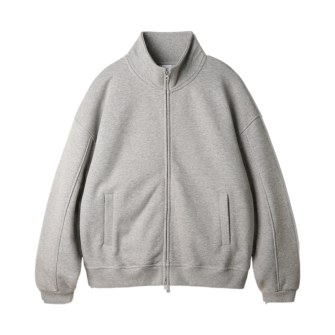 SJOT2675_gray_29 JEMUT Dayve Terry Full Zip Up Jacket Gray SJOT2675