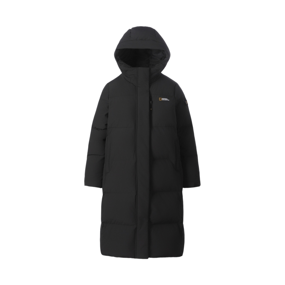 (W) 내셔널 지오그래픽 카이만 프로 롱기장 구스다운 점퍼 우드 그레이((W) National Geographic Cayman Pro Long Goose Down Jumper Wood Grey) - 1