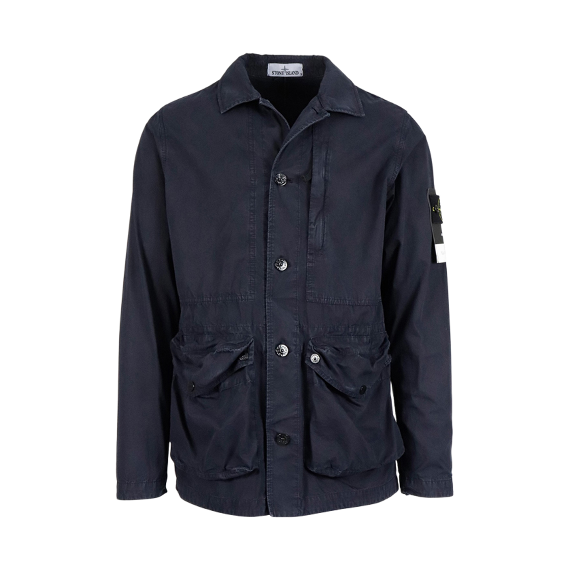 7415439WN V0120 [25% 쿠폰] Stone Island 15th Anniversary Badge Tela Smerigliata Vintage Pocket Jacket Navy