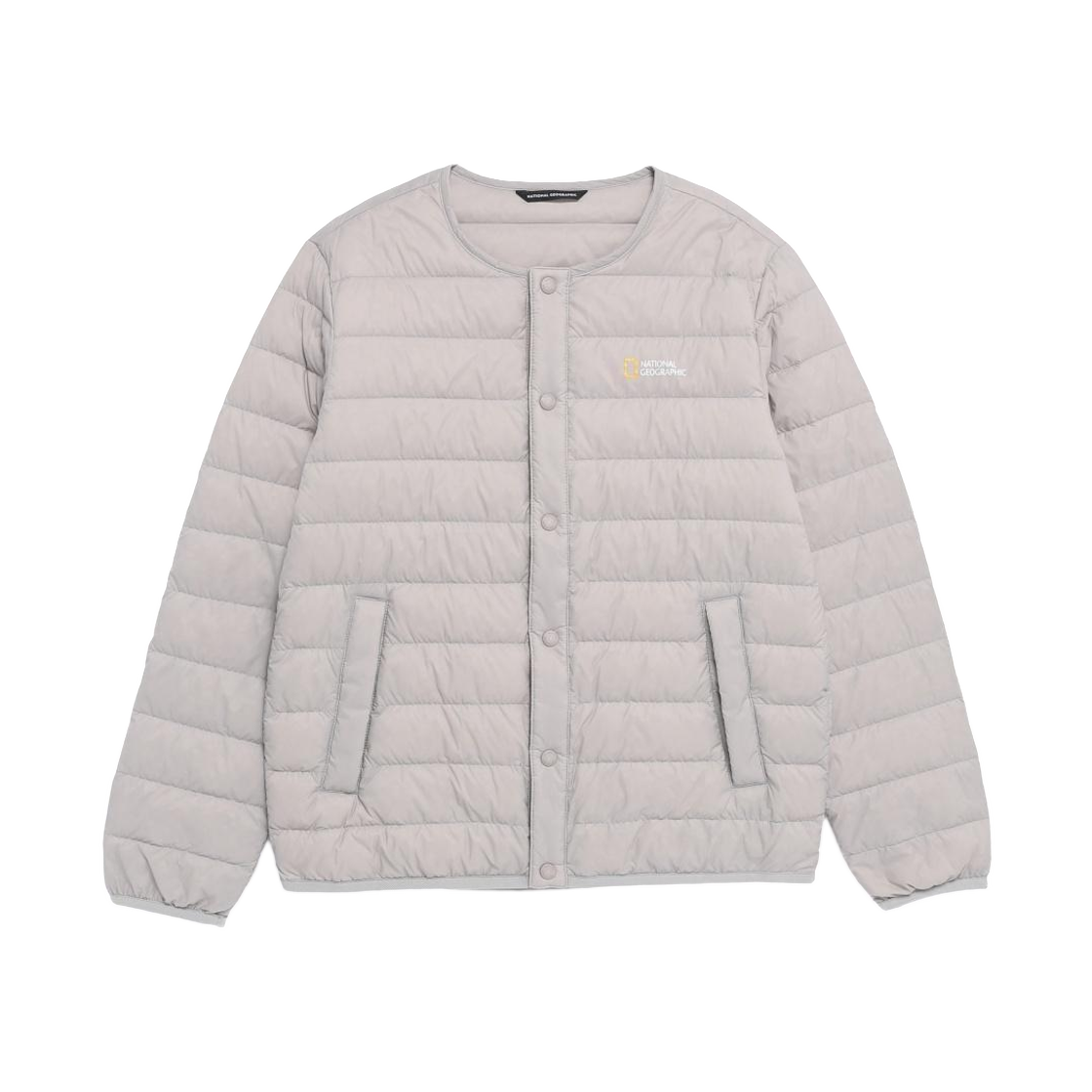 N261UDW910 National Geographic Kerus Lightweight Goose Down Jumper Light Grey