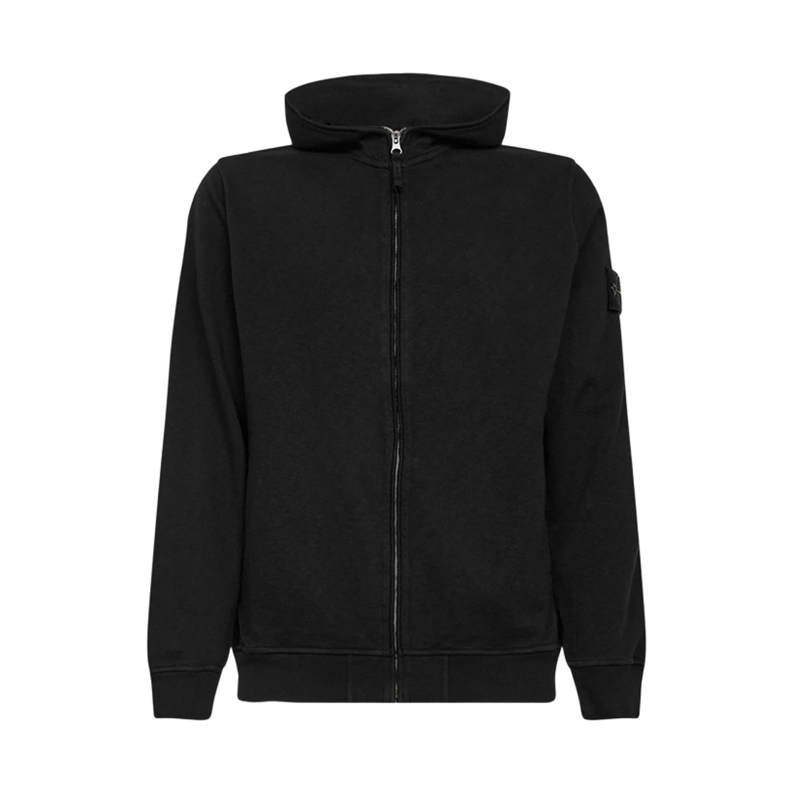 L1S15 6100032 S0060 V0029 [25% 쿠폰] Stone Island 6100032 Malfile Fleece Old Effect Regular-Fit Zip-Up Hooded Sweatshirt Black - 26SS