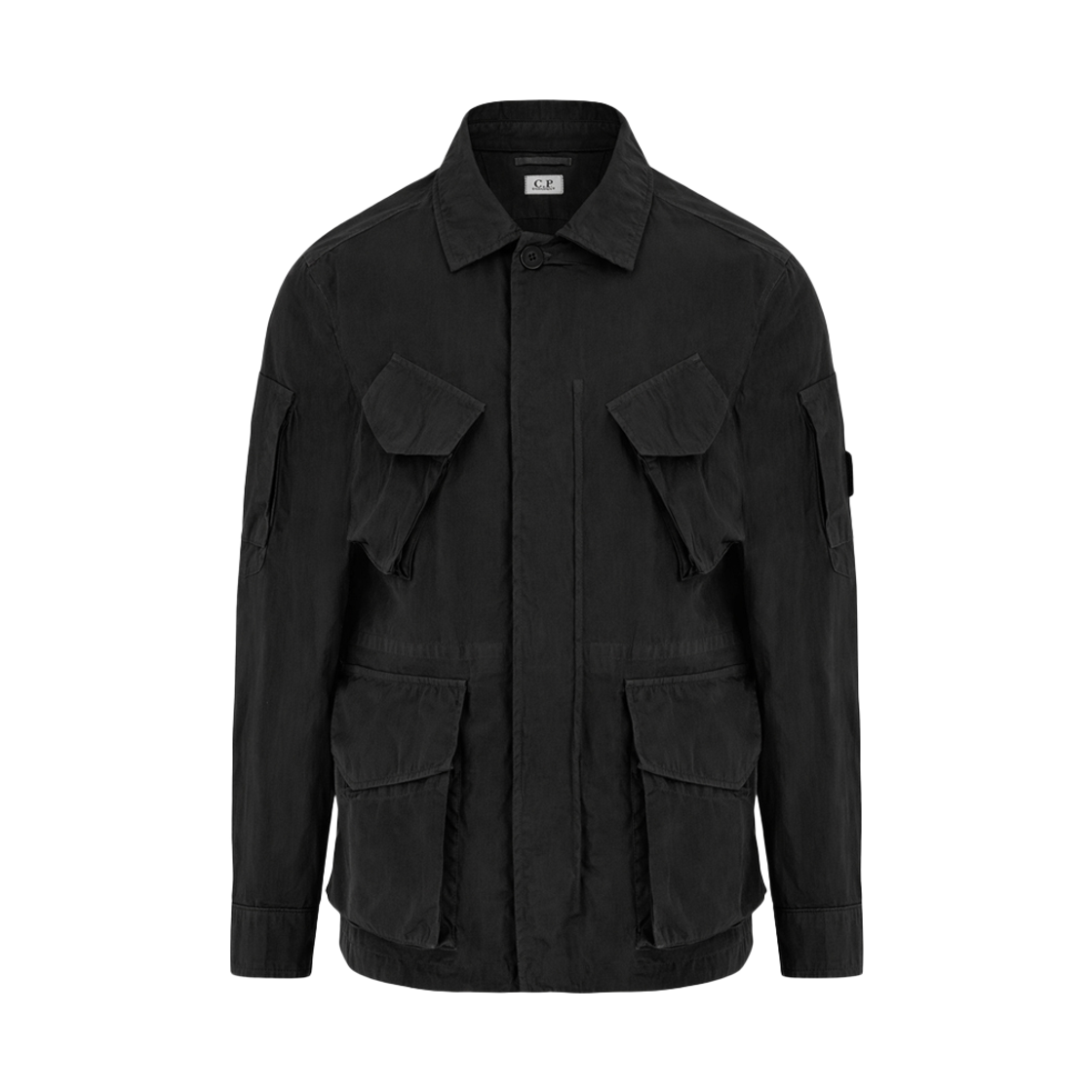 20CMOW004A 110535G 999 [25% 쿠폰] C.P. Company Lens Badge Chrome-R Field Jacket Black - 26SS