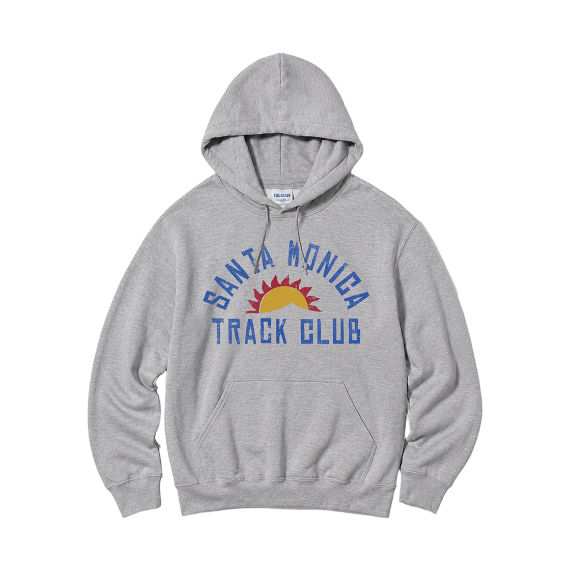 88500_copy Gildan x Vintage Collection SANTA MONICA Hooded Sweatshirt Gray