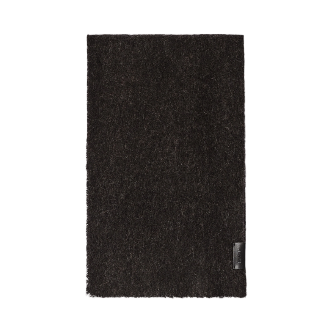 TA0045-LF1194-470 Lemaire Fluffy Scarf in Alpaca Wool Blend Seal Brown