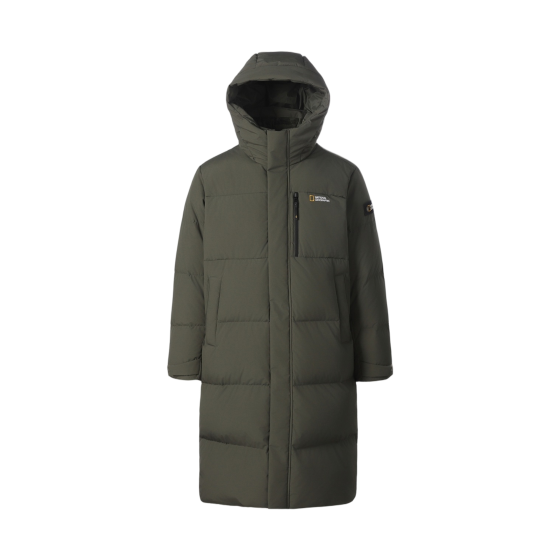 N264UDW960 National Geographic Cayman Pro Long Goose Down Jumper Olive Green