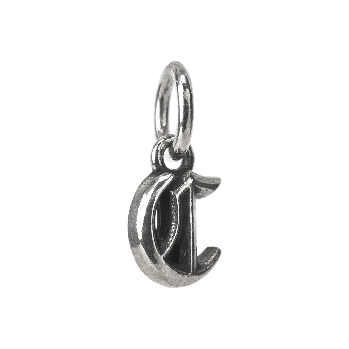 - Chrome Hearts Mini Alphabet Stack C Initial Pendant Silver