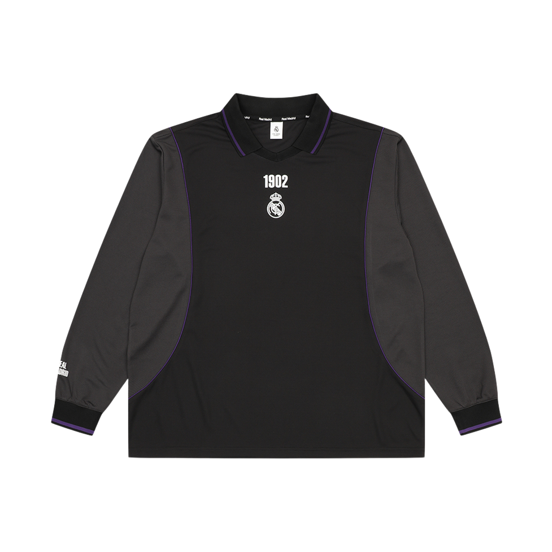 GRMFLS02 Real Madrid CF 1902 Long Sleeve Jersey Black