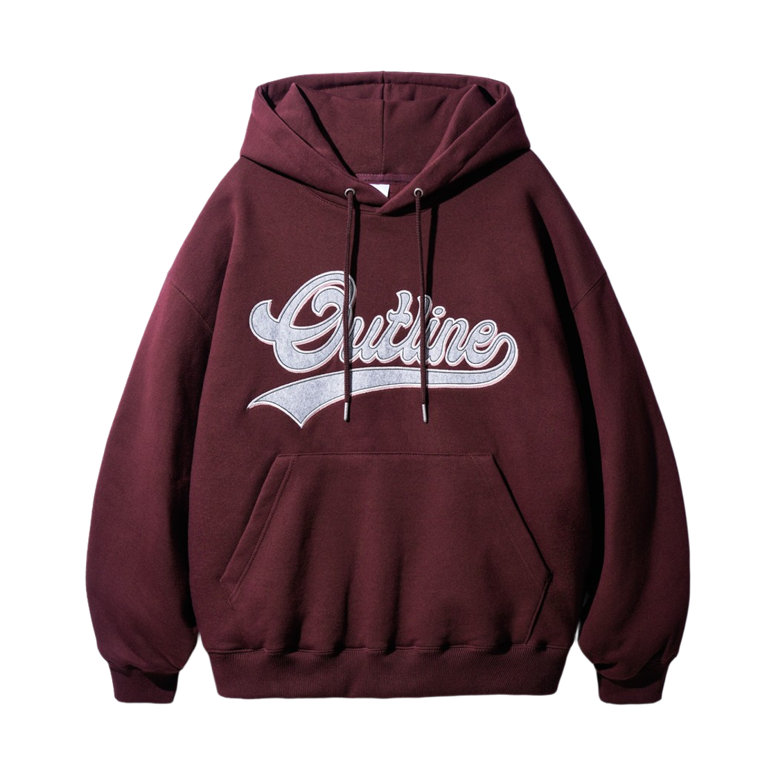 OYHD2537_burgundy_29 JEMUT Outline Overfit Napping Hood Burgundy OYHD2537
