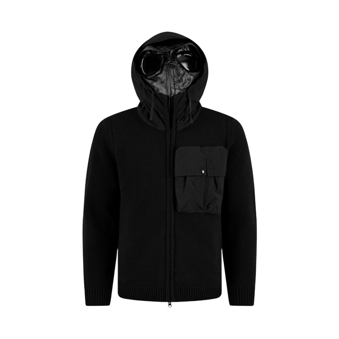 19CMKN245A 110149M 999 [20% 쿠폰] C.P. Company Goggle Knit Mix Jacket Black - 25FW