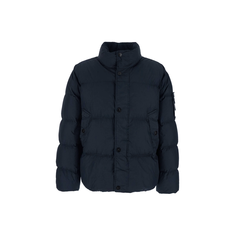 [25% 쿠폰] 스톤 아일랜드 와펜 가먼트다이드 크링클랩스 패딩자켓 네이비 - 26FW([25% 쿠폰] Stone Island Badge Garment Dyed Crinkle Reps Padded Jacket Navy - 26FW) - 2