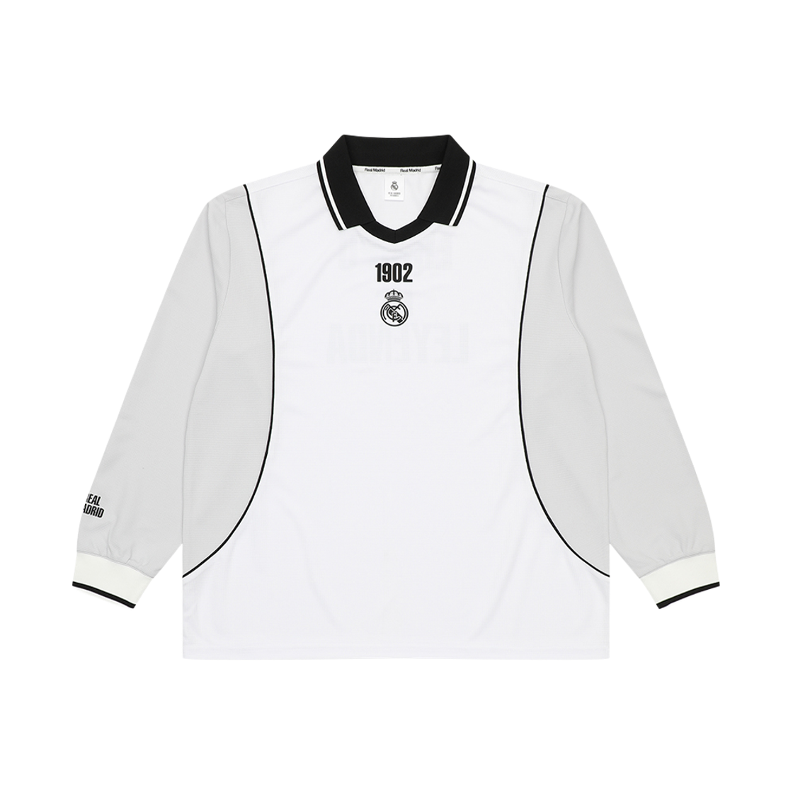 GRMFLS01 Real Madrid CF 1902 Long Sleeve Jersey White