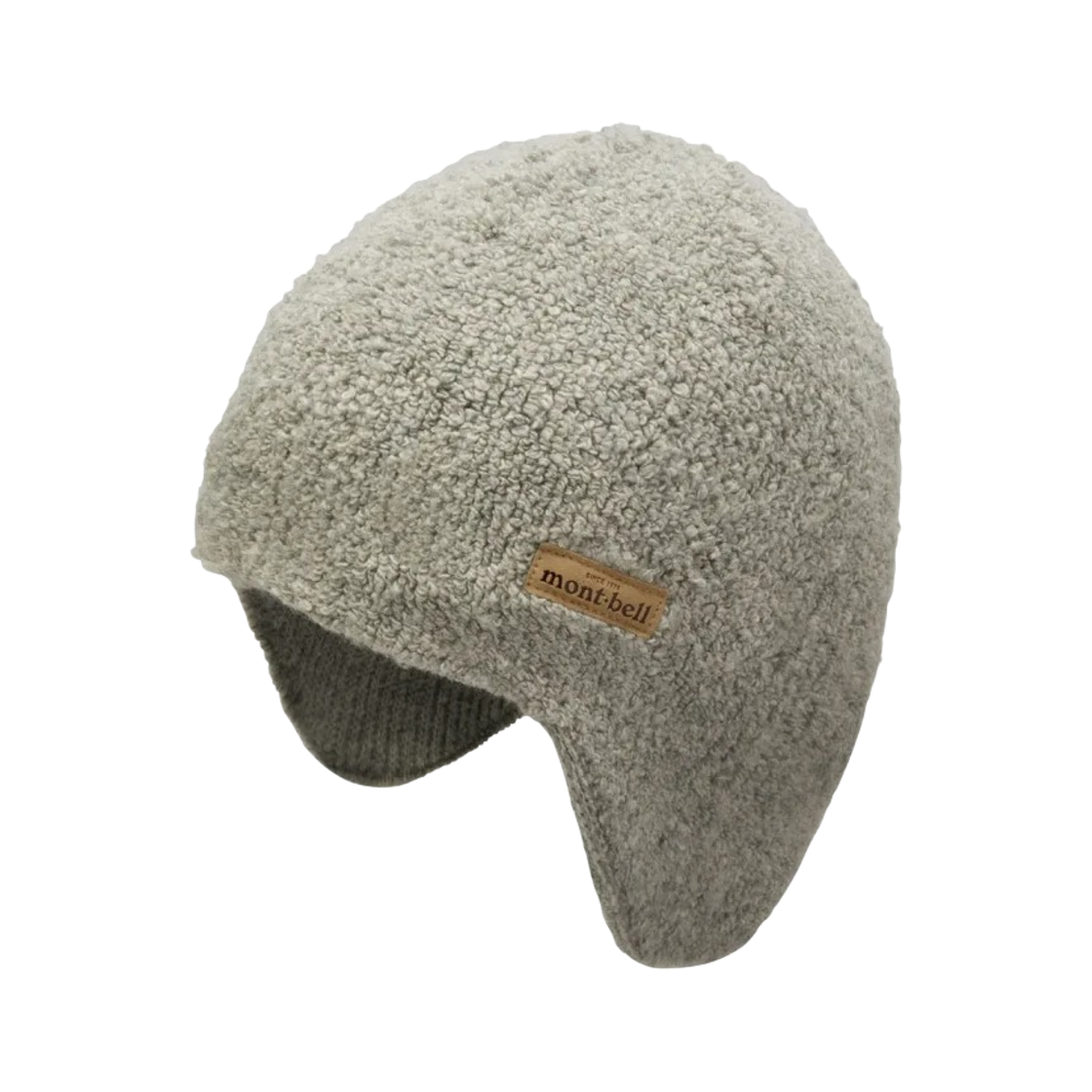 1118770 Montbell Pile Knit Ear Warmer Watch Cap Light Gray