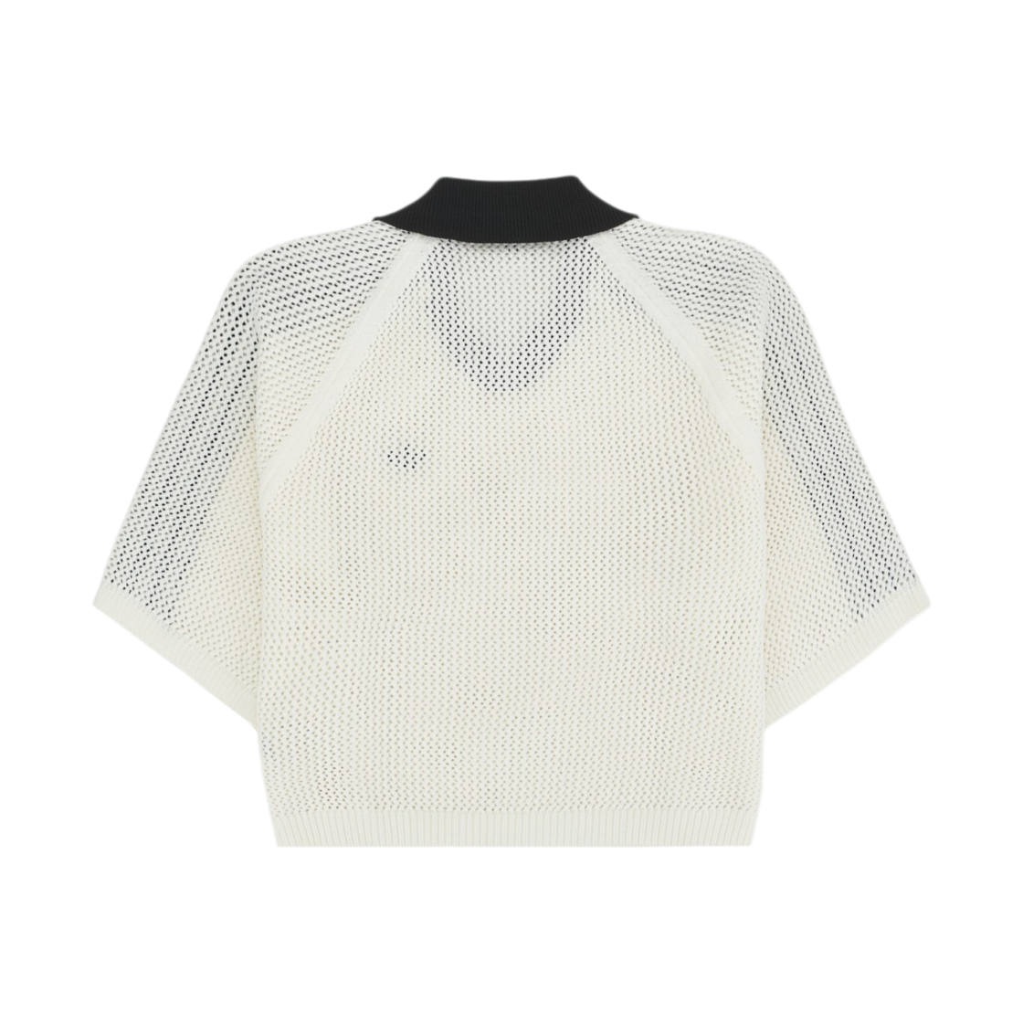 (W) 아디다스 오리지널스 니트 크로셰 폴로 오프 화이트 - KR 사이즈((W) Adidas Originals Knitted Crochet Polo Off White - KR Sizing) - 2