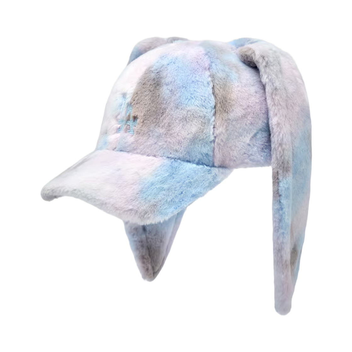 3ACPB3266-07LDS MLB Bunny Colorful Fur Unstructured Ball Cap LA Dodgers Lavender