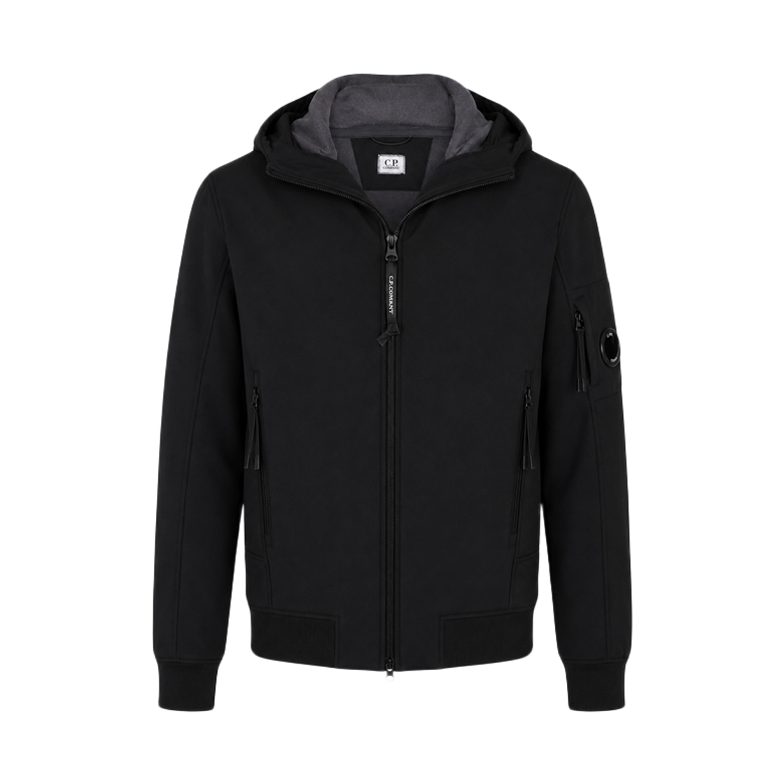 07CMOW013A 005242A 999 [25% 쿠폰] C.P. Company 15th Anniversary Lens Badge Hooded Zip-Up Shell Jacket Black