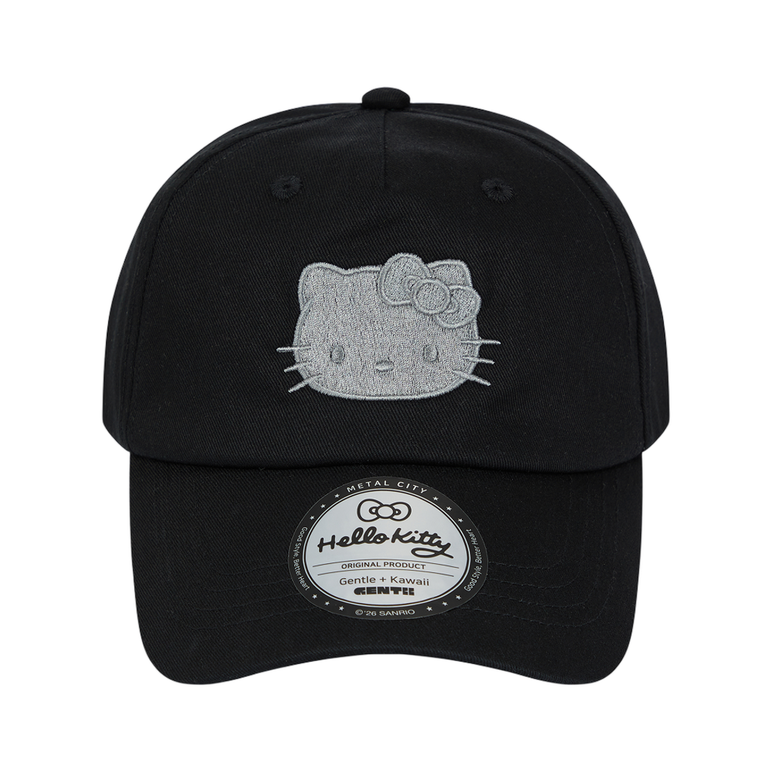 젠티 x 헬로 키티 캡 크롬 01 블랙(Gentii x Hello Kitty Cap Chrome 01 Black) - 1