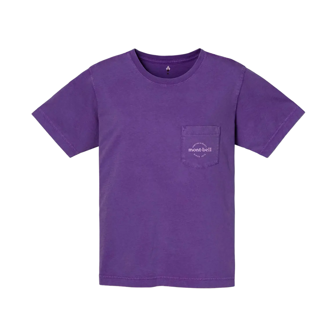 2104797 (W) Montbell Washed Out Cotton T-Shirt Purple