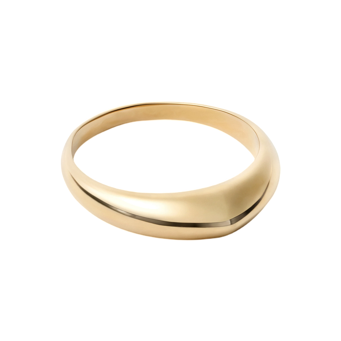 JW0070-LO0050-540 Lemaire Drop Ring in Gold Plated Sterling Silver Light Gold