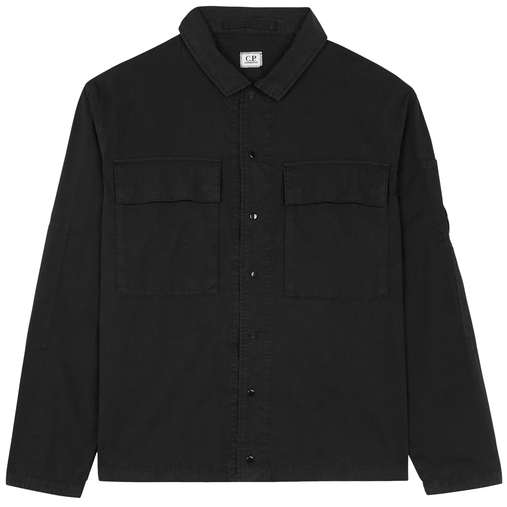 [25% 쿠폰] C.P. 컴퍼니 포켓 오버 셔츠 자켓 블랙 - 25SS([25% 쿠폰] C.P. Company Pocket Overshirt Jacket Black - 25SS) - 2