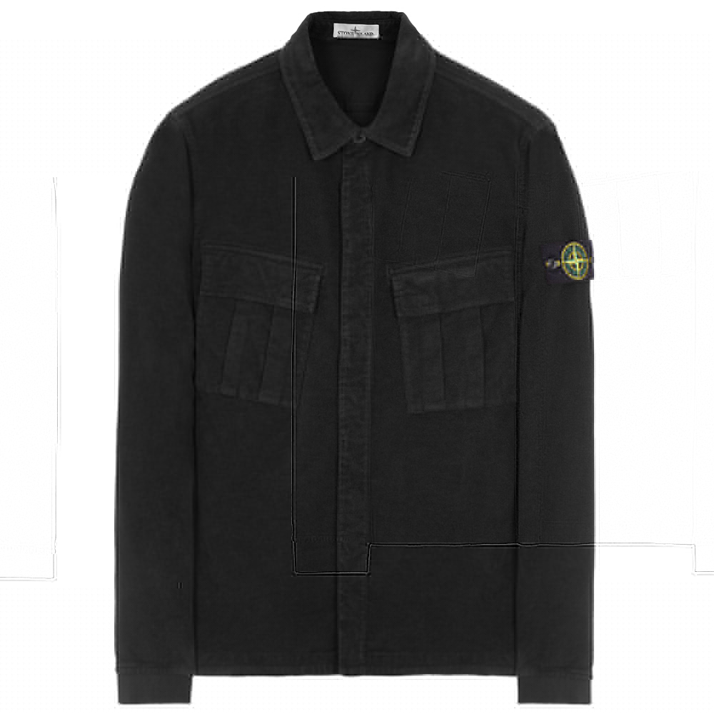 [25% 쿠폰] 스톤 아일랜드 11305 오버셔츠 블랙 - 22FW([25% 쿠폰] Stone Island 11305 Overshirt Black - 22FW) - 2