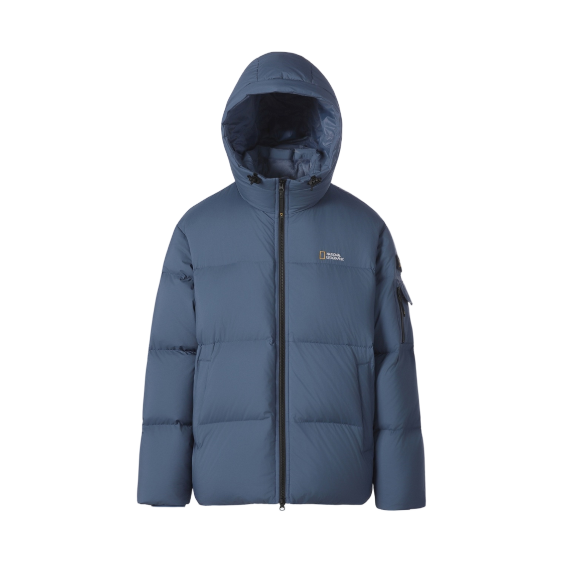 N264UDW880 National Geographic Goldenmole Hooded Goose Down Jumper Moon Blue