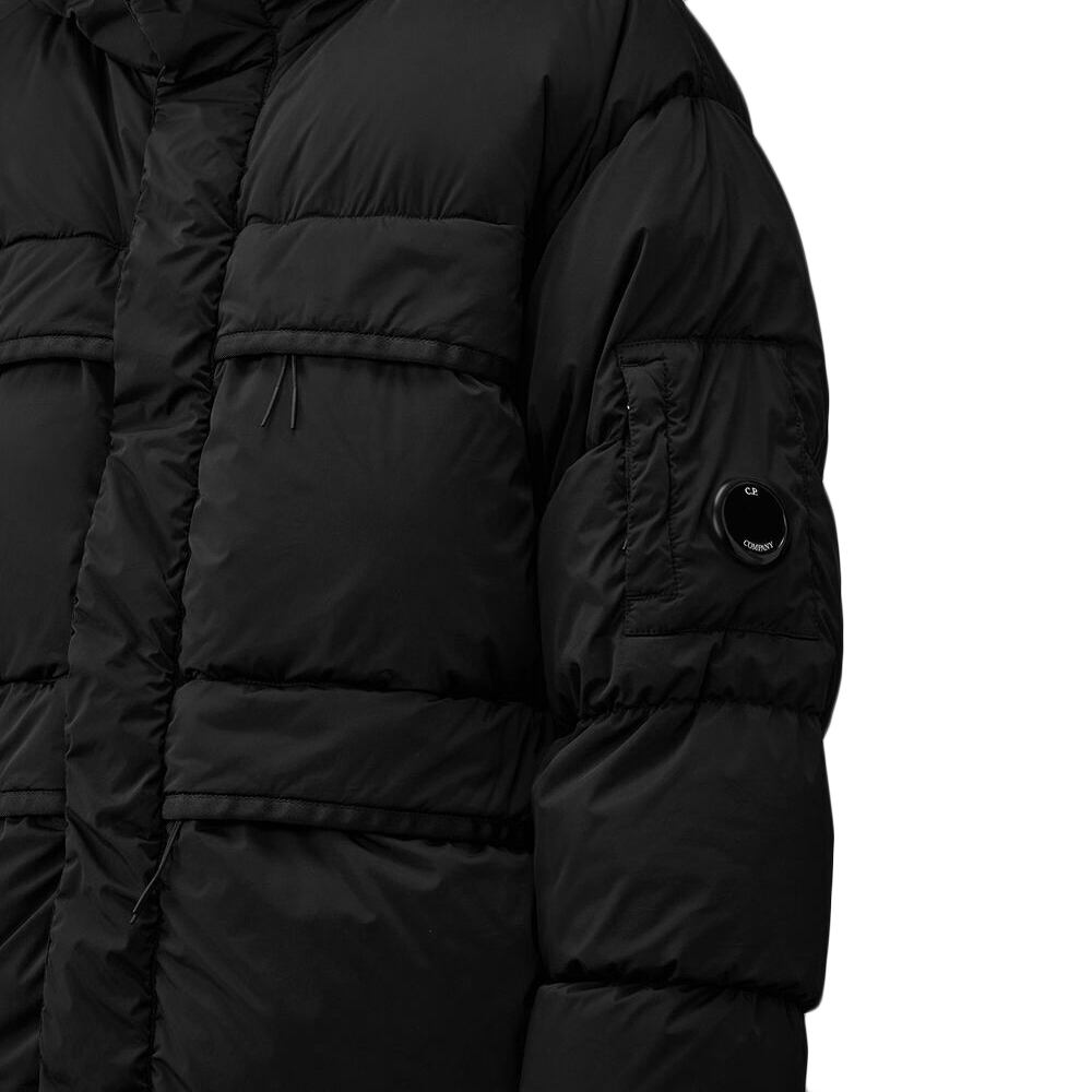 [25% 쿠폰] C.P. 컴퍼니 나이크라-R 롱 후드 다운 자켓 블랙 - 25FW([25% 쿠폰] C.P. Company Nycra-R Long Hooded Down Jacket Black - 25FW) - 4
