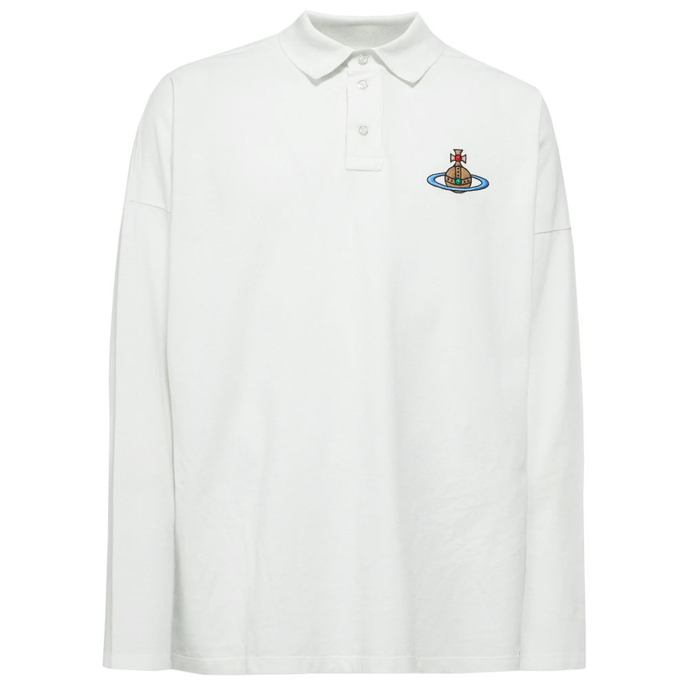 [25% 쿠폰] 비비안 웨스트우드 ORB 로고 롱슬리브 카라티 - 24FW([25% 쿠폰] Vivienne Westwood ORB Logo Long Sleeve Polo Shirt - 24FW) - 2