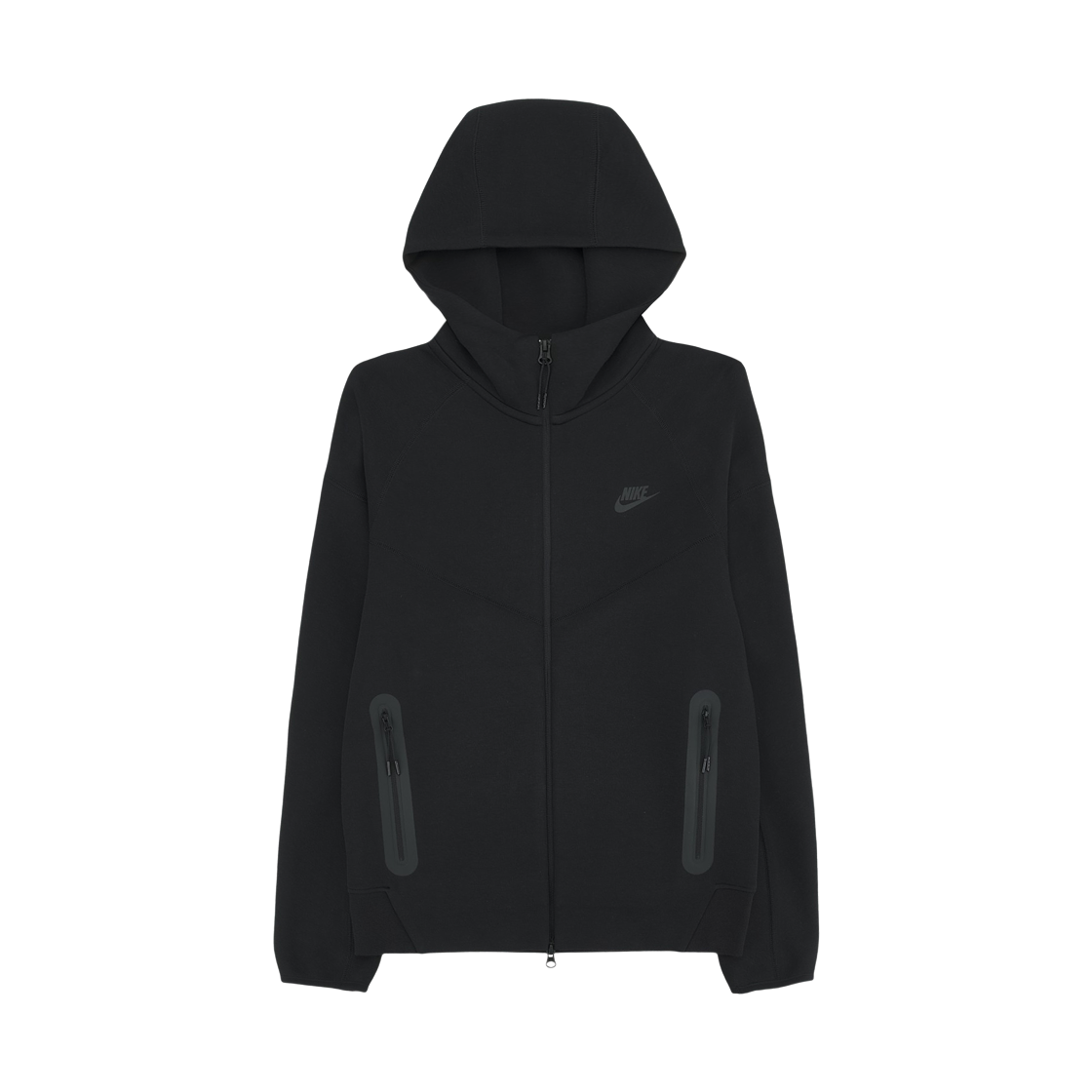 FB7922-010 Nike NSW Tech Fleece Windrunner Full Zip Hoodie Black - Asia