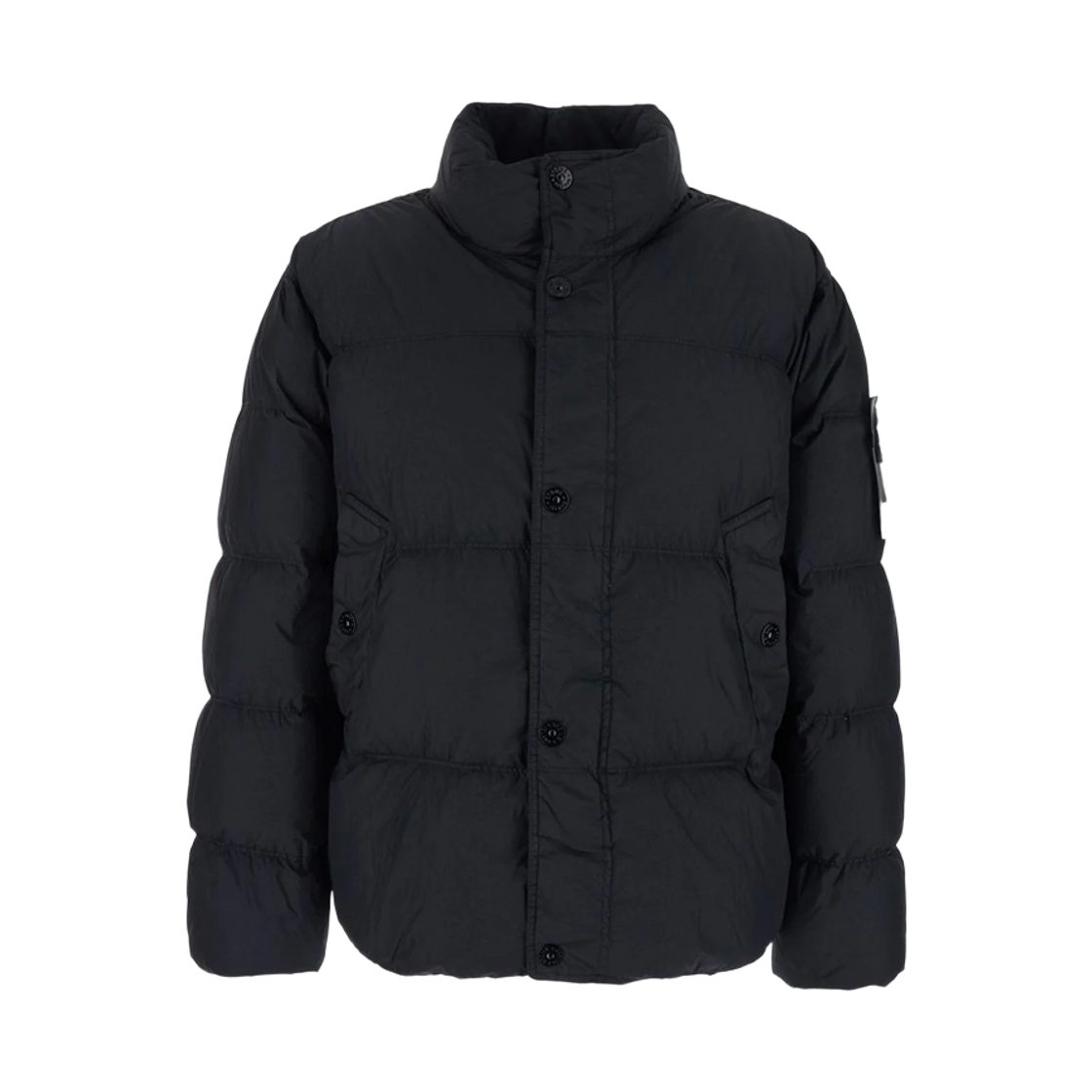 L1S15 4100109 S0A23 V0029 [25% 쿠폰] Stone Island 4100109 Crinkle Reps NY Down Jacket with Wind Resistance and Anti Drop Black - 26SS