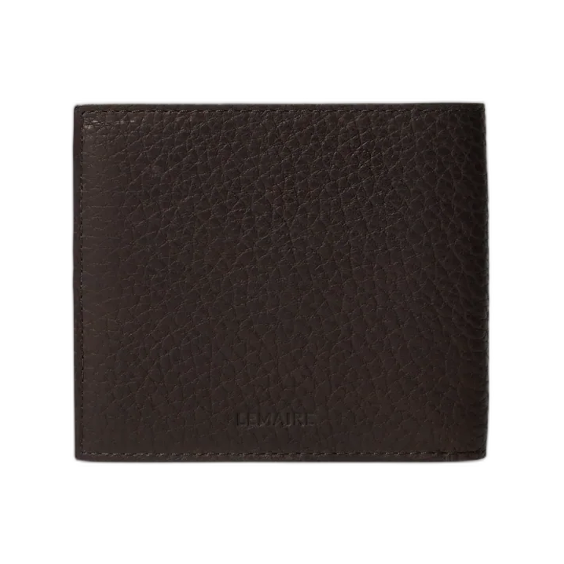 SL0066-LL0137-490 Lemaire Soft Tab Bifold Wallet in Leather Dark Chocolate
