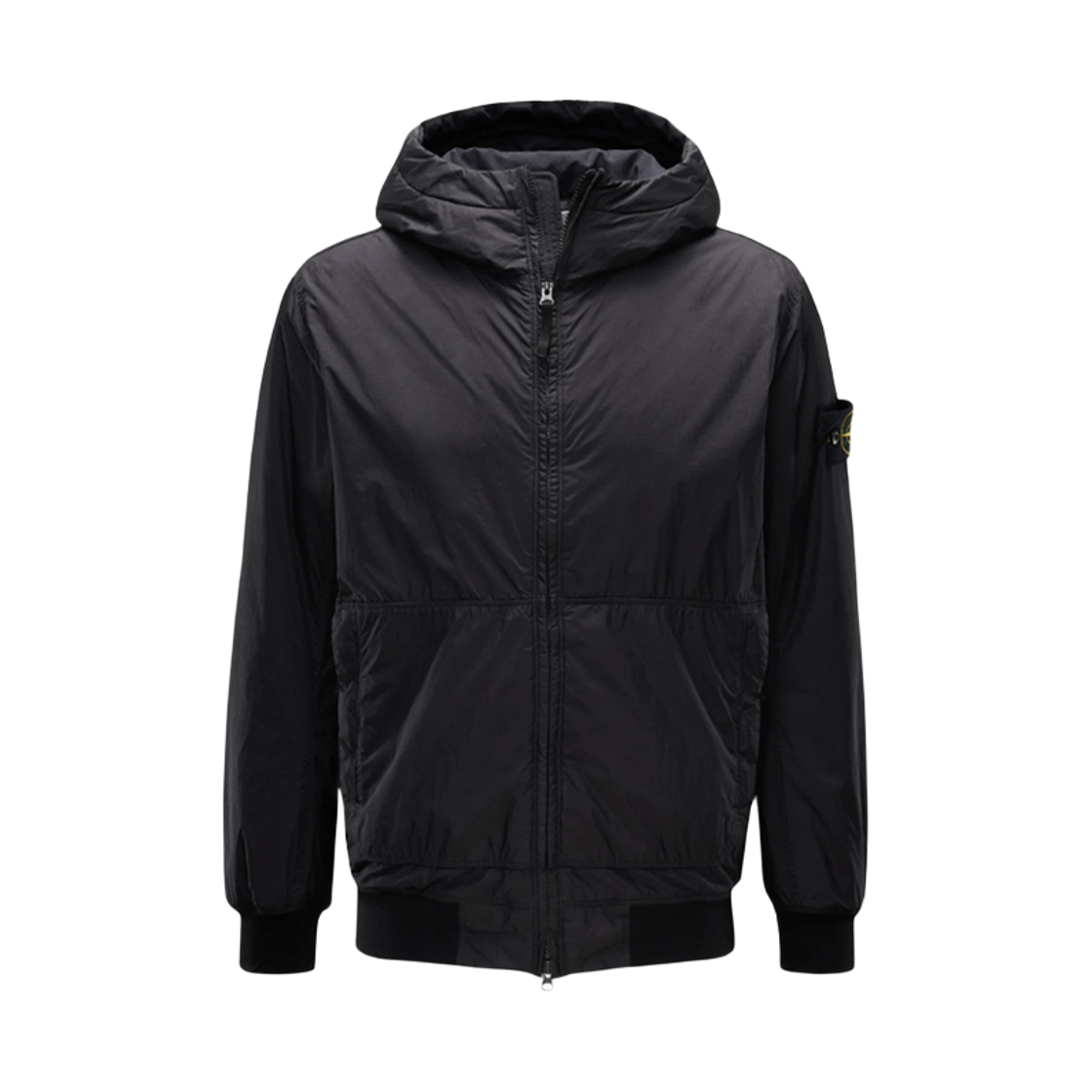 L2S15 4100110 S0A23 V0029 [25% 쿠폰] Stone Island 4100110 Crinkle Reps Ny Hooded Jacket with Wind Resistance and Anti-Drop Black - 26FW